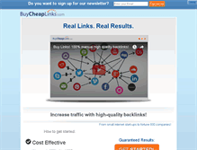 Tablet Screenshot of buycheaplinks.com